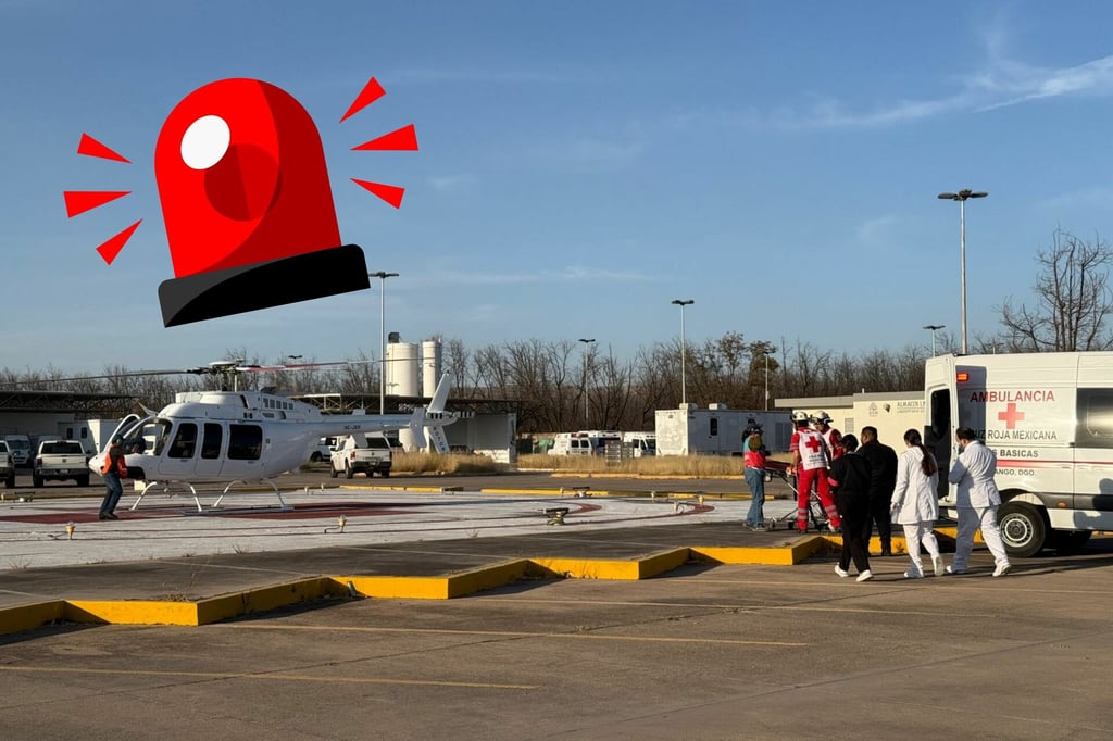 Trasladan en helicóptero a joven lesionada tras agresión en Mezquital