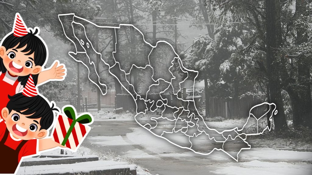 ¿Nieve en Navidad? Estos 5 estados tienen probabilidad de caída