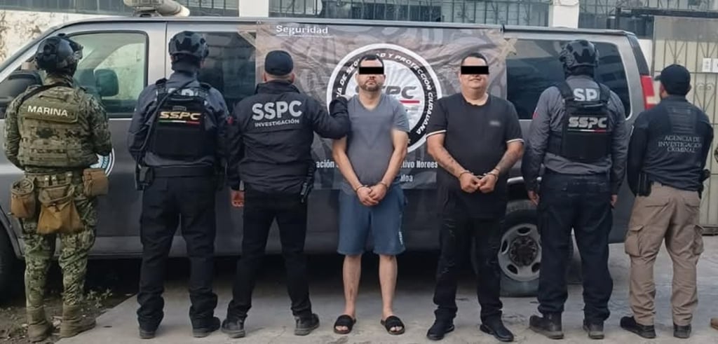 Capturas. Este martes, fueron detenidos Mario Alfredo Lindoro Navidad y Mario Lindoro Elenes.