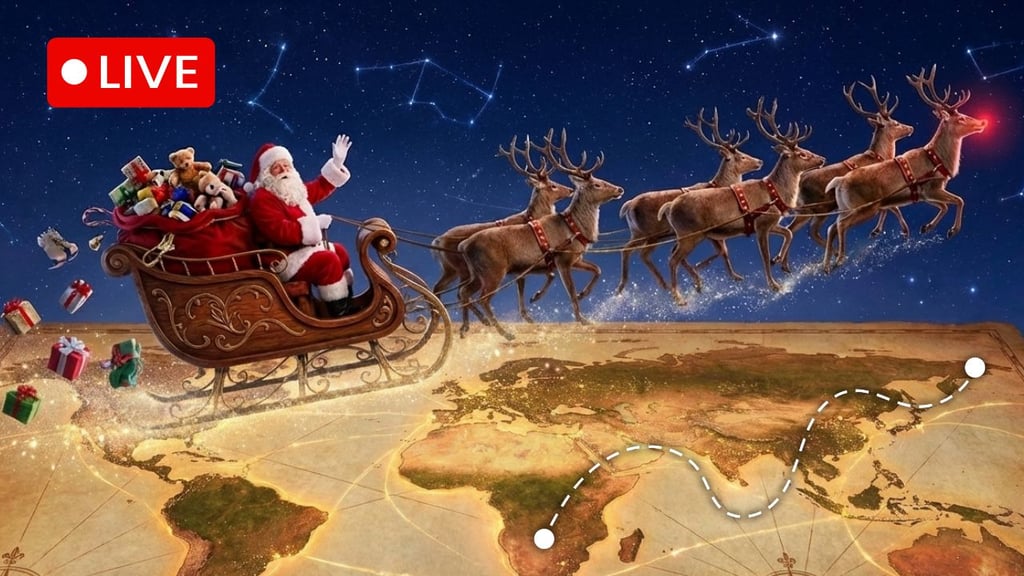 ¿A qué hora llega Santa Claus a México? Sigue AQUÍ la ruta EN VIVO