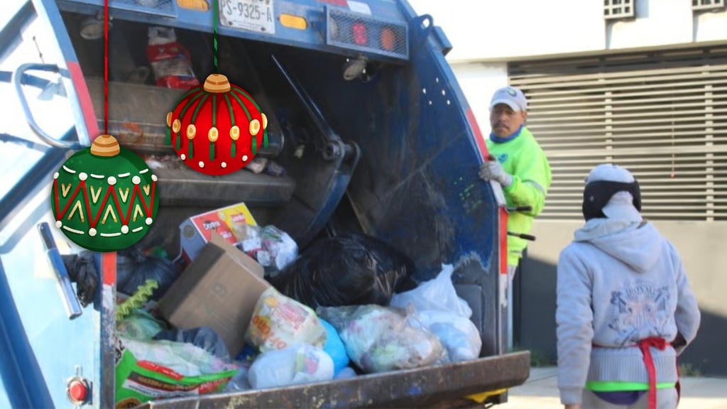 Por Navidad, amanecen 200 toneladas más de basura en la ciudad de Durango