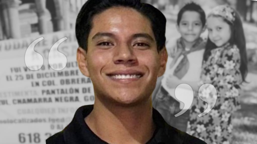 Carlos Adán cumple un año desaparecido en Durango; su hermana le dedica un mensaje