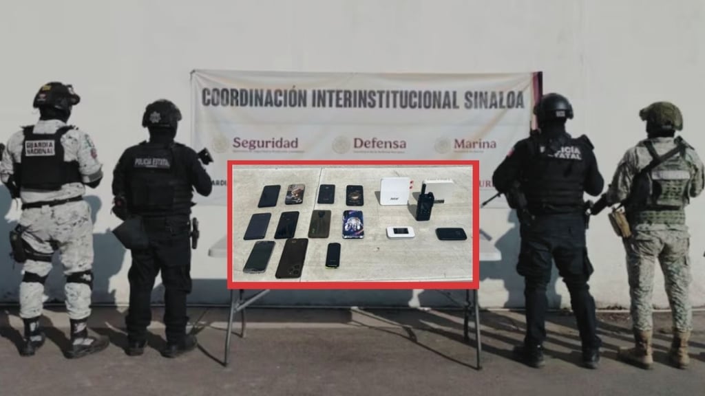 Aseguran celulares, cargadores y un módem para internet durante operativo en penal de Culiacán