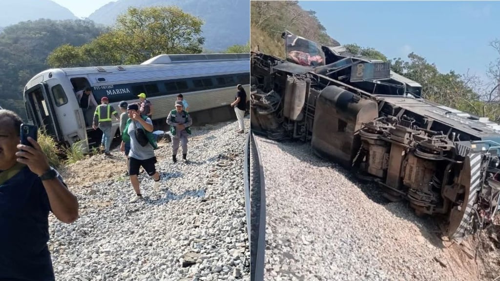 Descarrilamiento del tren del Corredor Interoceánico en Oaxaca deja al menos 15 heridos