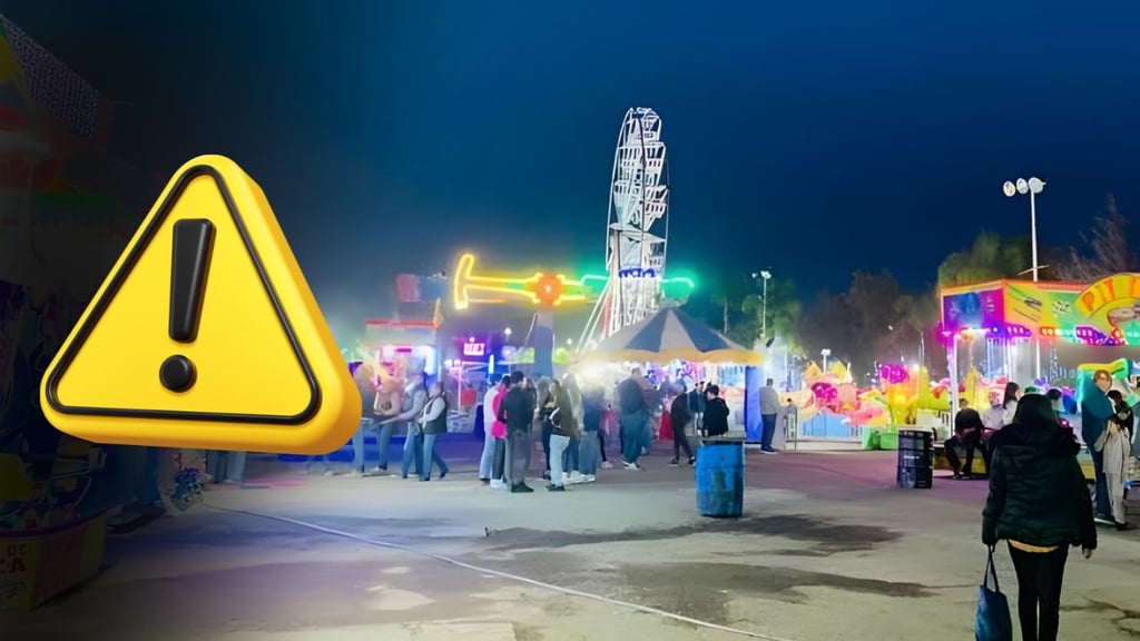 Bebé está grave tras salir proyectada de juego mecánico de la Feria Navideña 2025, en Durango