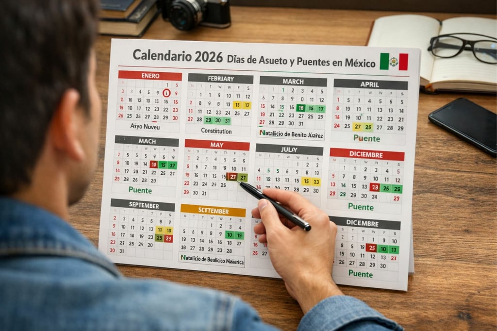 Comienza el 2026 con la agenda en mano: estos son todos los días de descanso del año