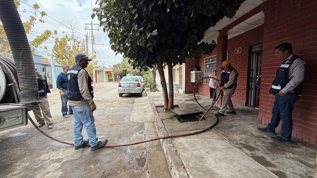 Actividad. El personal operativo continúa realizando labores constantes en distintos sectores de la ciudad, retirando obstrucciones y acumulación de residuos en descargas domiciliarias.