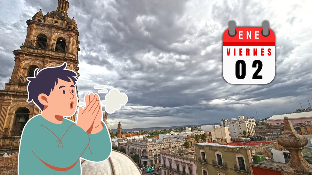 Tarde fresca en la ciudad de Durango: pronóstico para HOY viernes 2 de enero de 2026