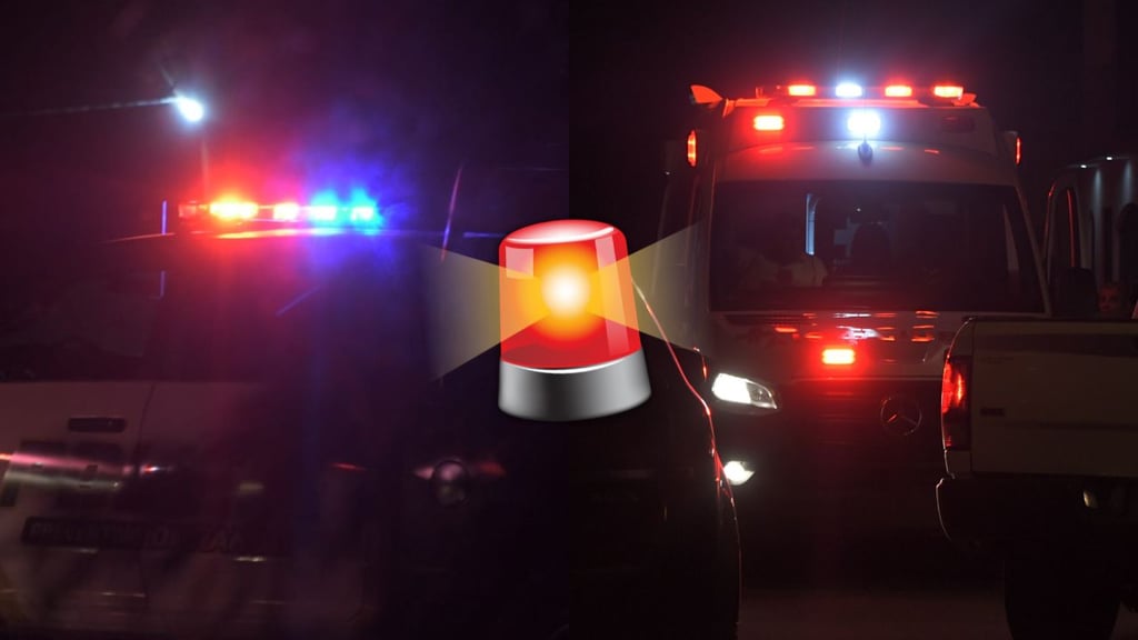 Choque entre patrulla estatal y auto, en calle Negrete, deja una persona lesionada