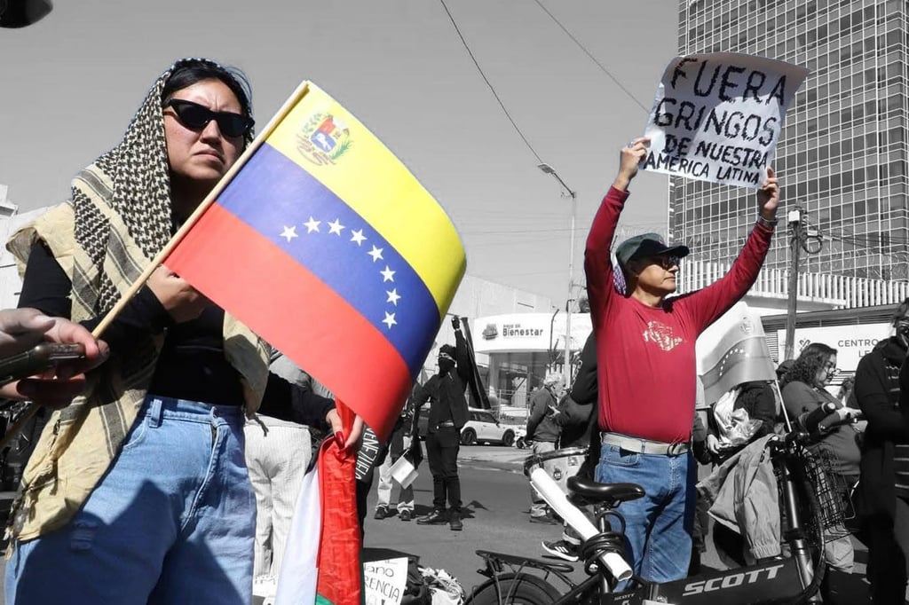 Captura de Nicolás Maduro: Acusan infiltración de Morena y Bienestar en manifestación