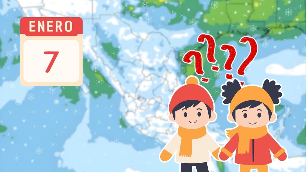 Por frente frío 27, ¿qué estados tiene probabilidad de nevadas el miércoles 7 de enero?