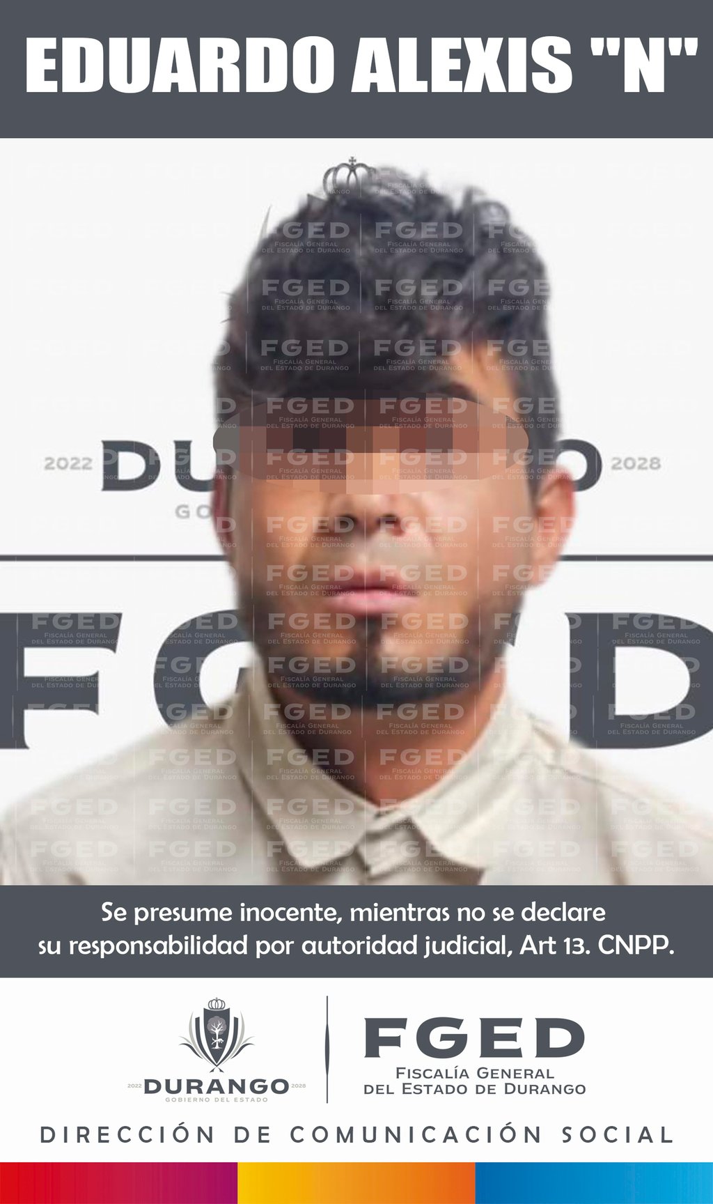 Labor. Vinculan a proceso a presunto homicida en Gómez Palacio, después de que se provó que su captura fue legal.