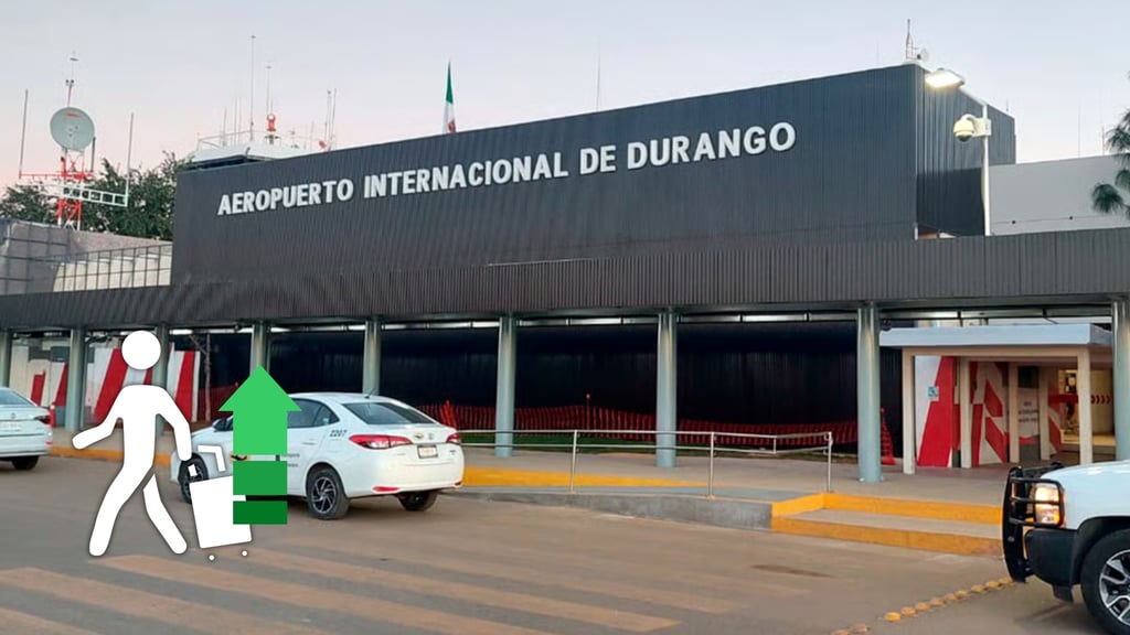 Aeropuerto de Durango rompe récord y crece 6.5% en tráfico de pasajeros en 2025