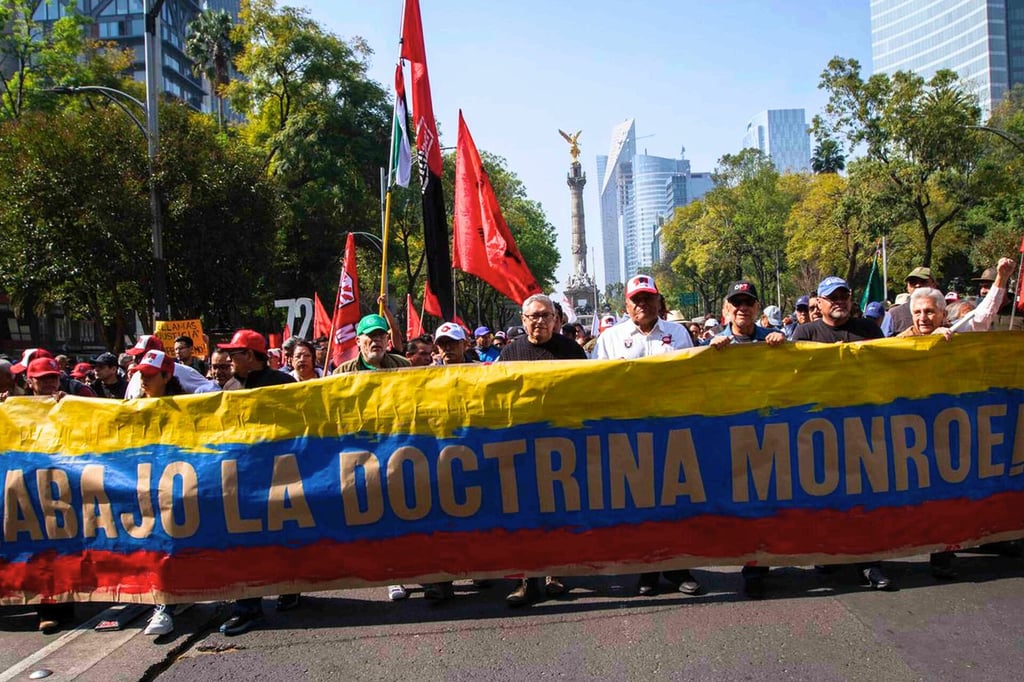 Protestan en CDMX para pedir liberación de Maduro y condenar el 'imperialismo' de EU