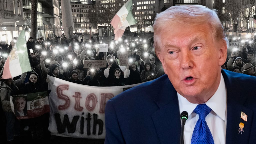 Trump cancela diálogo con Irán y promete apoyo a manifestantes