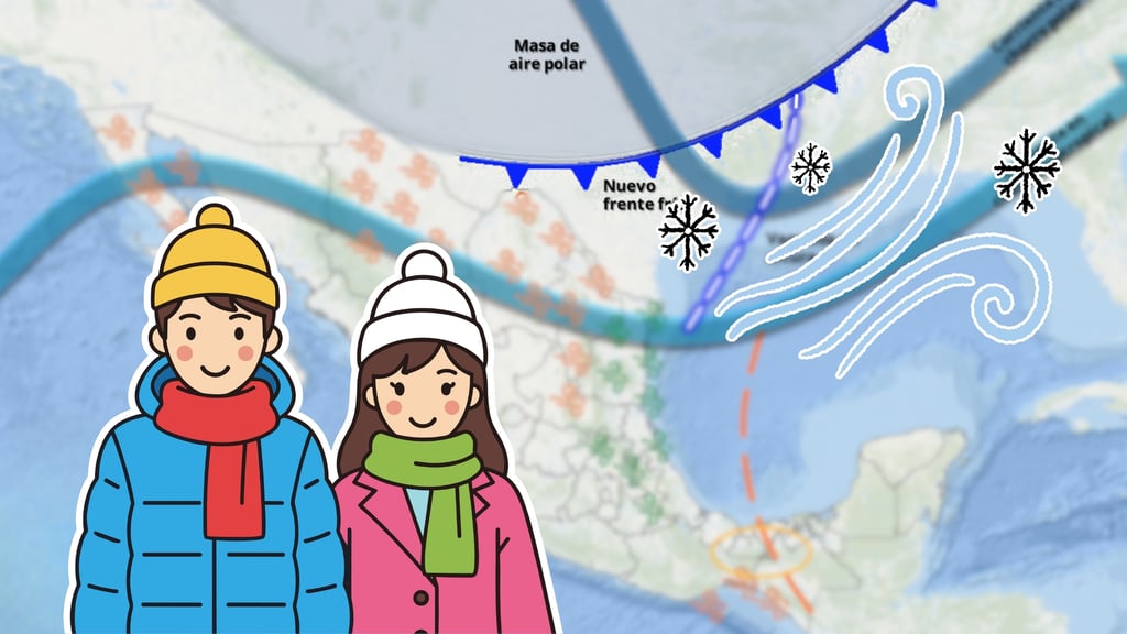 Frente frío 28: ¿qué día llegará a México y cuáles serán los estados que tendrán bajas temperaturas?