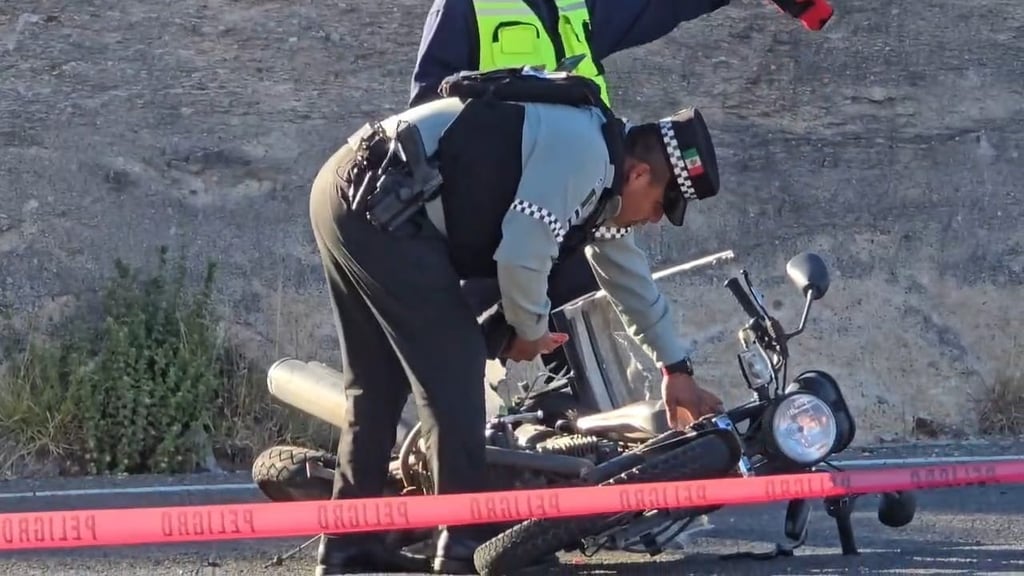 Luto. Motociclista pierde la vida tras choque en el Periférico Norte de la capital de Durango.