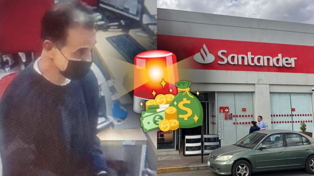 Dos mdp, cantidad presuntamente robada en banco Santander de 20 de Noviembre