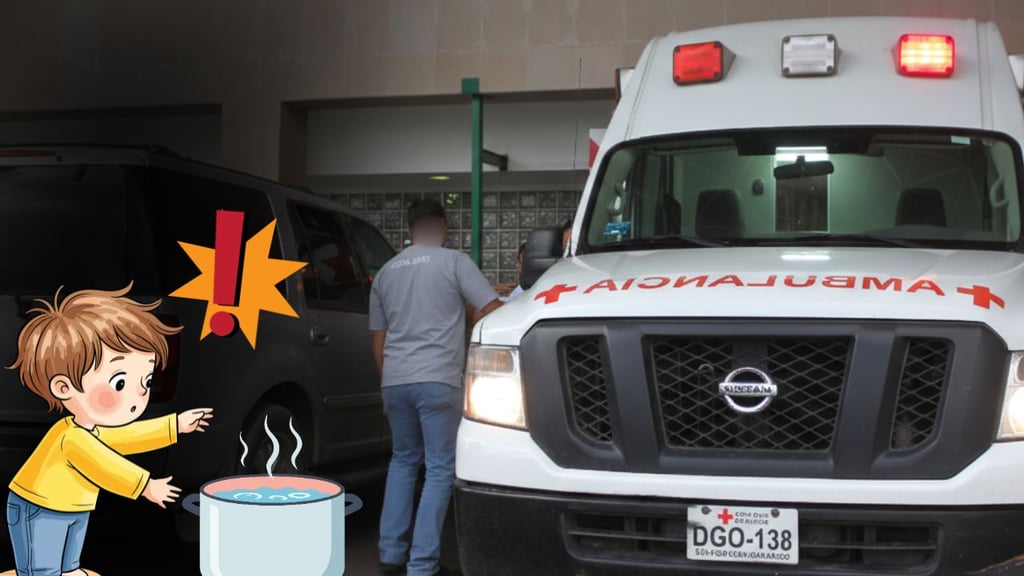 Niño de tres años se quemó con ponche en Nochebuena 2025; ayer lo llevaron al IMSS
