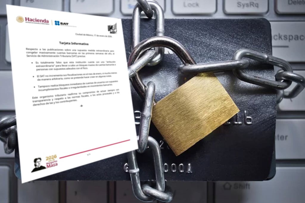 SAT desmiente supuestas congelaciones masivas de cuentas bancarias al iniciar el año