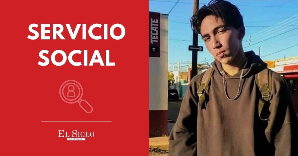Se busca a joven desaparecido en la zona Centro de Durango