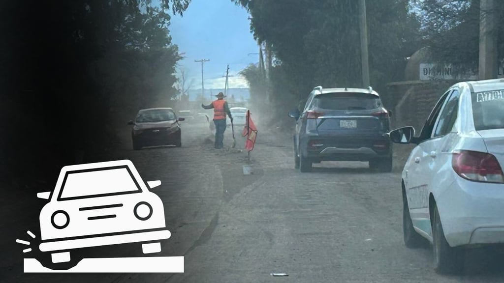 Avenida Río Grande parece un camino de terracería