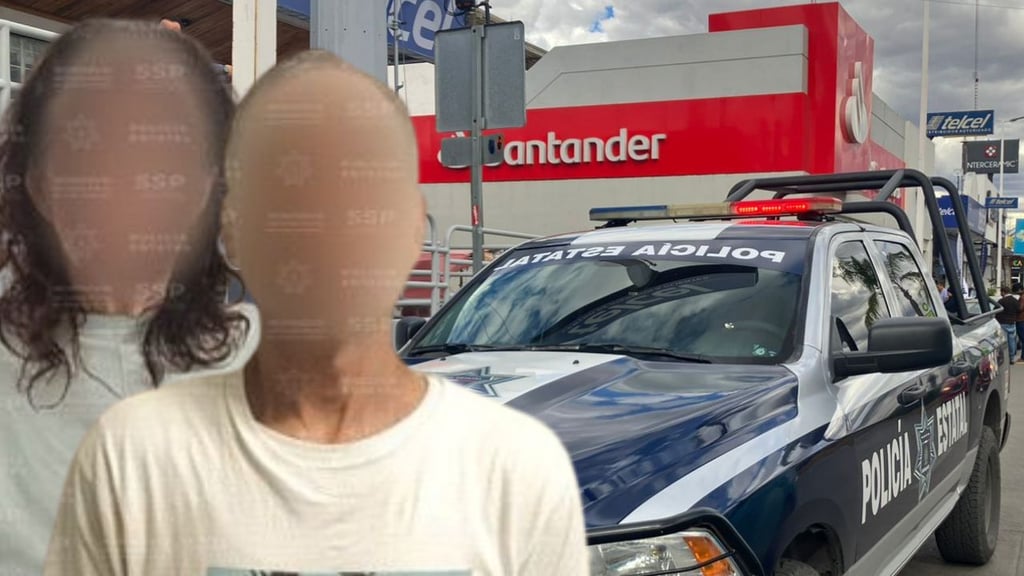 Asaltante de banco Santander de Durango tiene antecedentes en otros estados