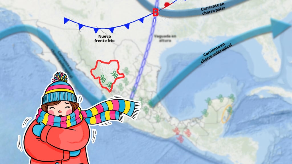 Frente frío 30 llega mañana miércoles 21 de enero: así afectará a Durango