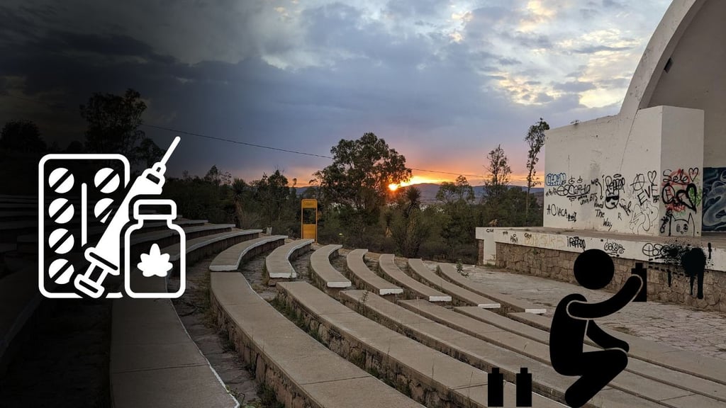 Concha acústica, zona abandonada y usada para consumo de drogas; regidores recogen quejas