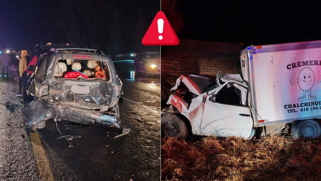 Choque en carretera de Canatlán deja al menos 4 lesionados