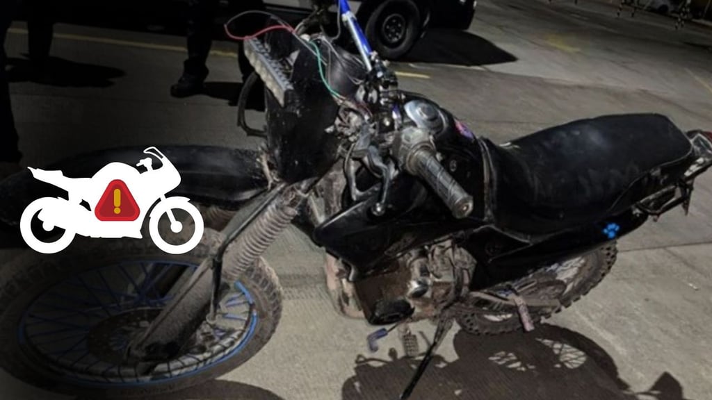 Recuperan motocicleta con reporte de robo en Durango capital  