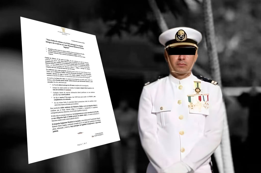 Jueza ordena a la FGR entregar la carpeta de investigación íntegra contra Manuel Farías Laguna