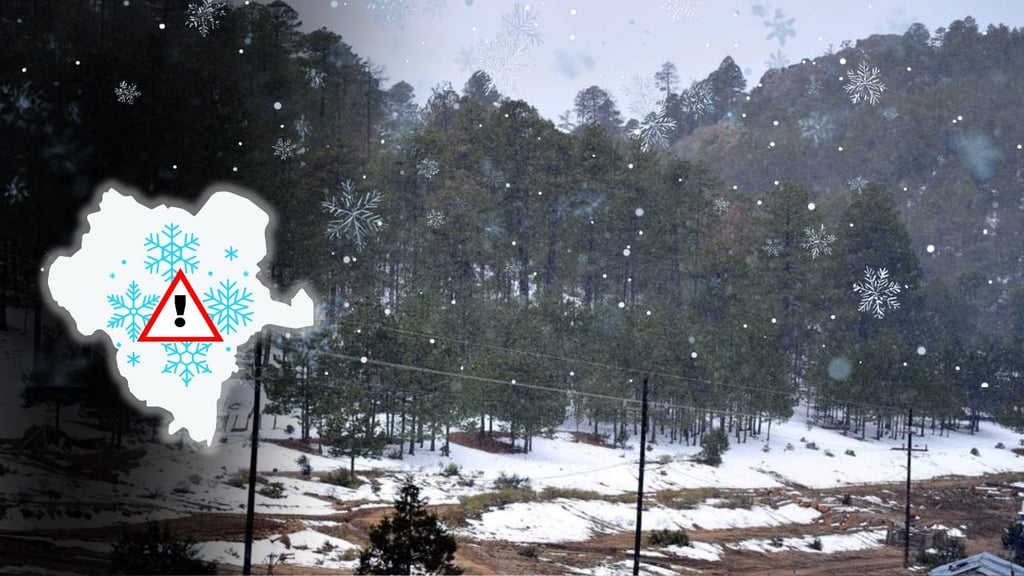 Alerta meteorológica: en estas zonas de Durango prevén nevadas de hasta medio metro