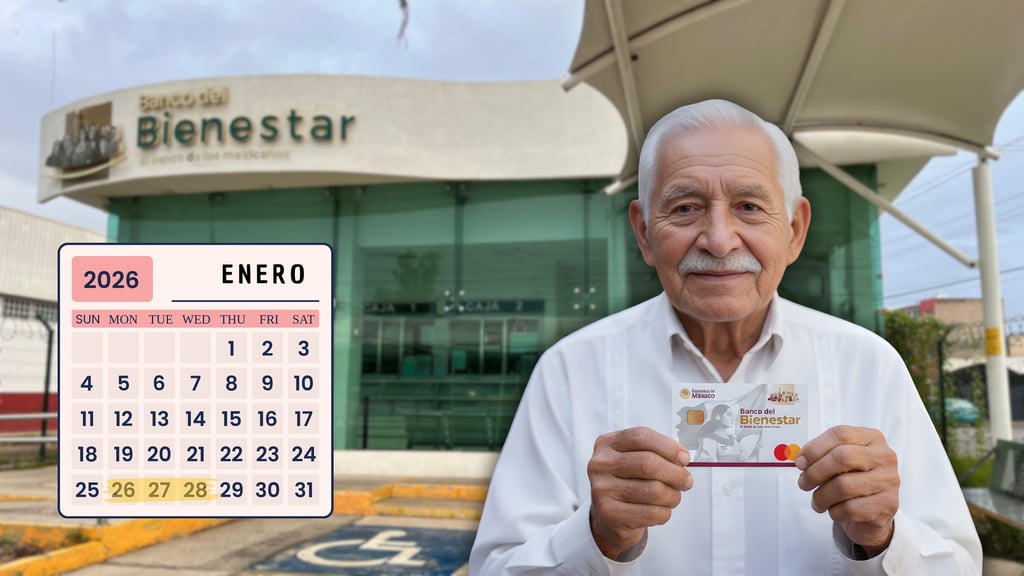 Pensión Bienestar 2026: ¿Qué letras cobran del lunes 26 al miércoles 28 de enero?