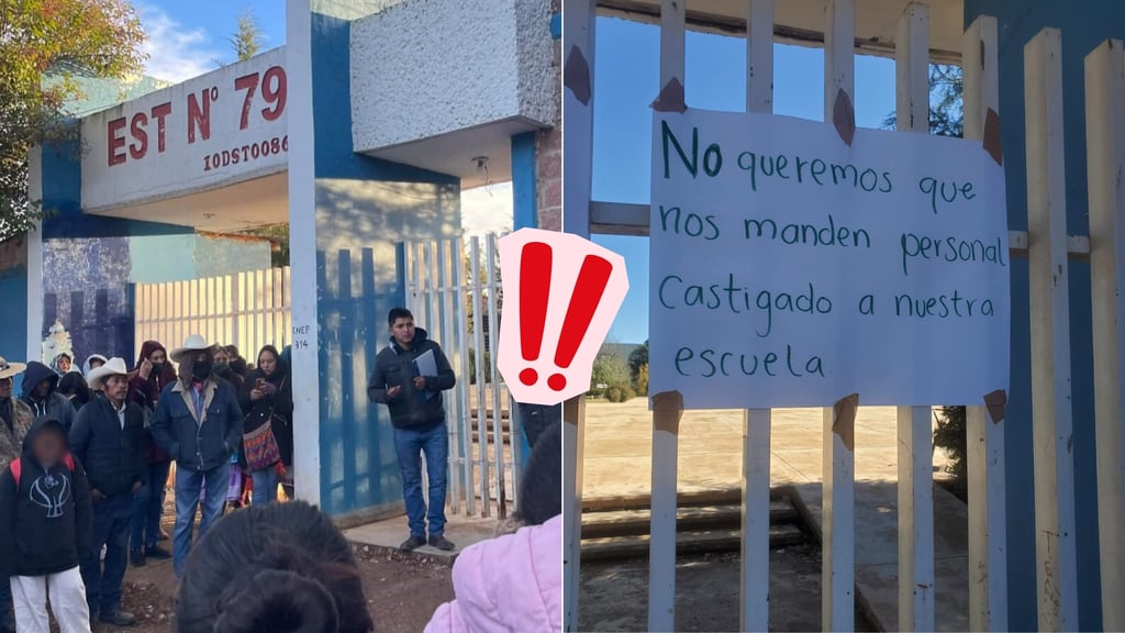 Padres cierran escuela en Mezquital y acusan envío a la sierra de personal no aceptado en Durango