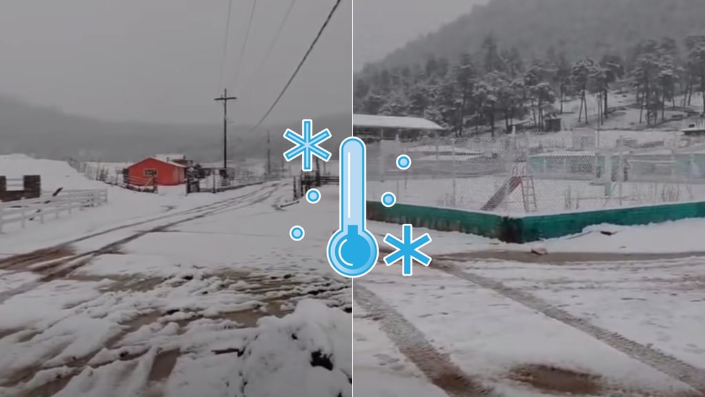 Persisten las temperaturas bajo cero en Durango; La Rosilla aún conserva nieve