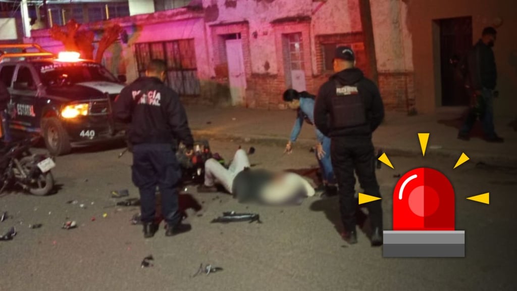 Motociclista resulta lesionado en accidente en la colonia Maderera