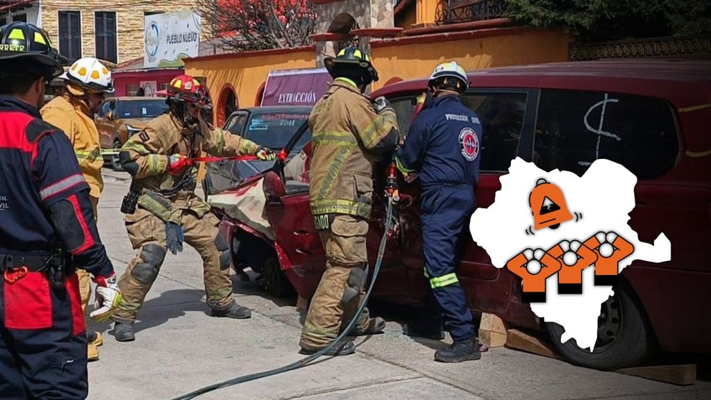 Realizan simulacro para extracción vehicular en Pueblo Nuevo