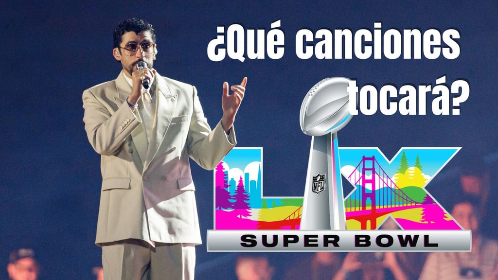 Super Bowl LX: estas serían las canciones con las que saldría Bad Bunny en el show del medio tiempo