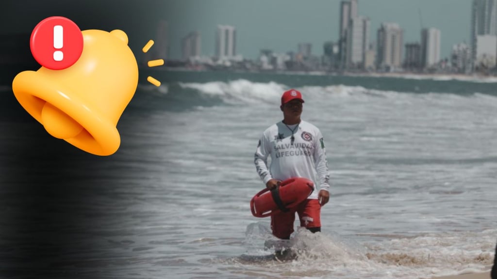 Cinco turistas son rescatados en las playas de Mazatlán