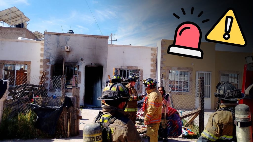 Incendio en vivienda moviliza a Bomberos de Durango