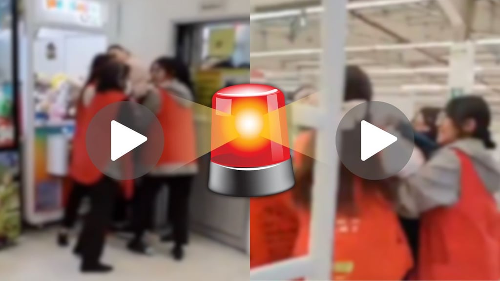 Mujer es sorprendida robando en Soriana; fingía estar embarazada | VIDEO