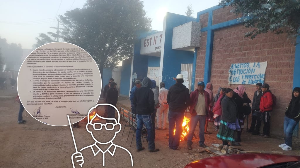 Por falta de personal, sigue cerrada secundaria en Mezquital; solicitan intervención de autoridad