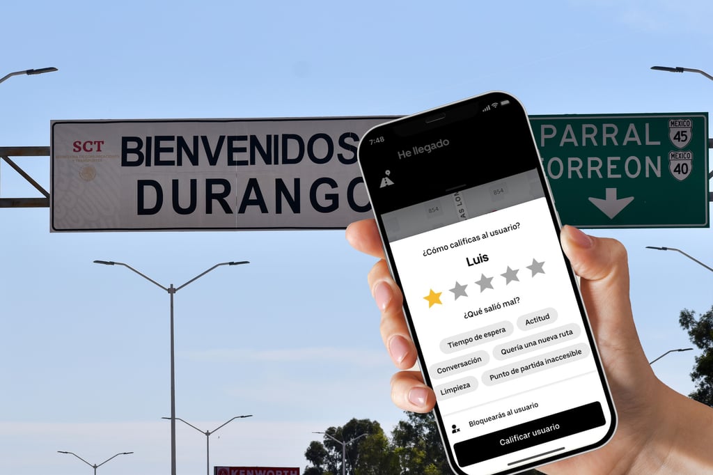 ¿Cómo califican los conductores de Uber a los usuarios de Durango?
