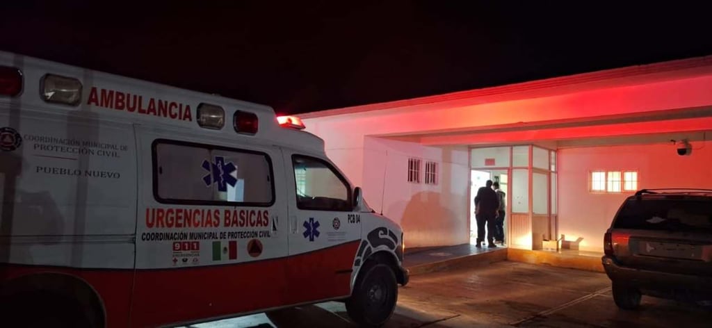 Detalles. Tras un percance ocurrido en el municipio de Pueblo Nuevo, una mujer de la tercera edad fue trasladada a la ciudad de Durango.