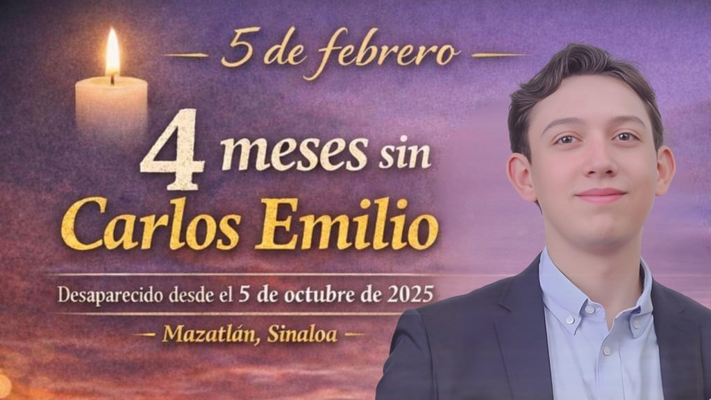 A 4 meses de la desaparición de Carlos Emilio, su madre le dedica un mensaje de amor y fe