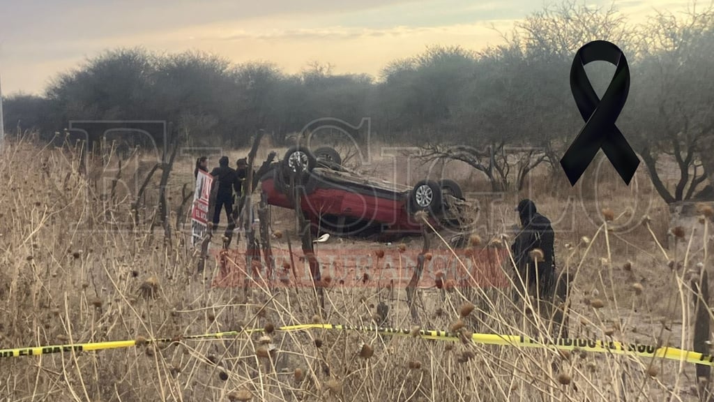 Muere veterinario tras volcadura en la carretera Durango–Torreón