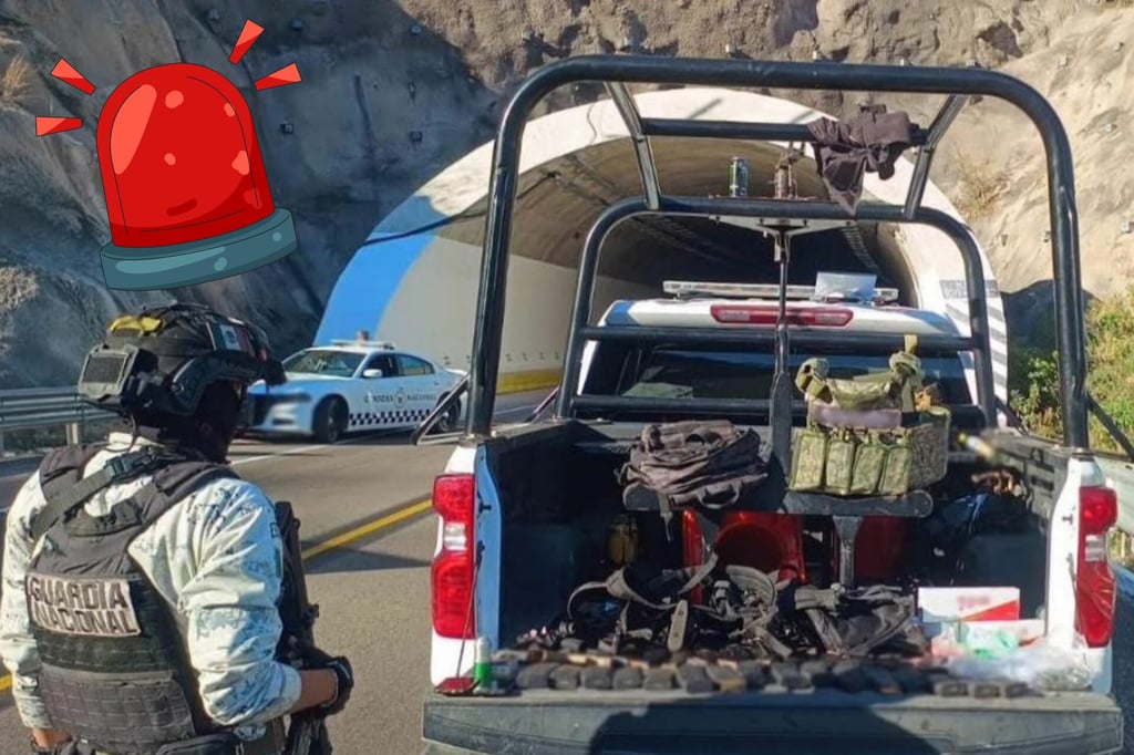 Aseguran a cuatro sujetos armados en la supercarretera Durango–Mazatlán