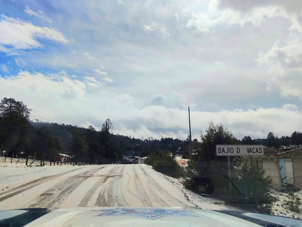 Helado. Persitirán condiciones para caída de aguanieve o nieve en zonas altas de Sonora, Chihuahua y Durango.
