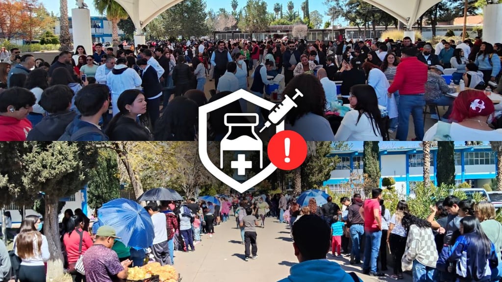 Sobredemanda rebasa logística en macrocentro de vacunación del CCH 